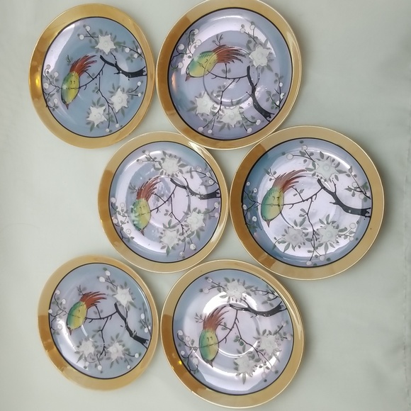 Japanese Lusterware Cup & Saucers - Picture 3 of 16